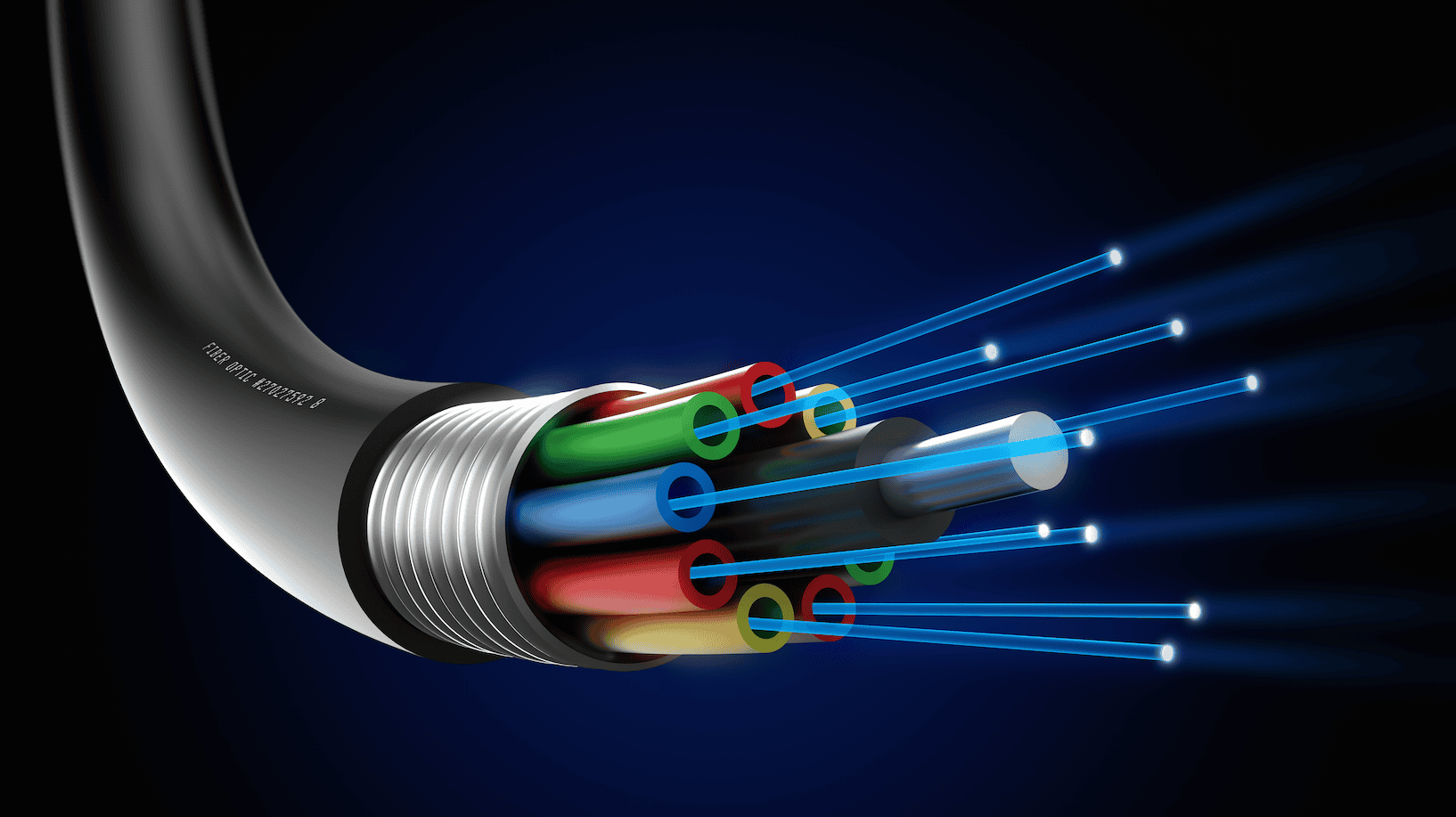 Se muestra el interior de un cable